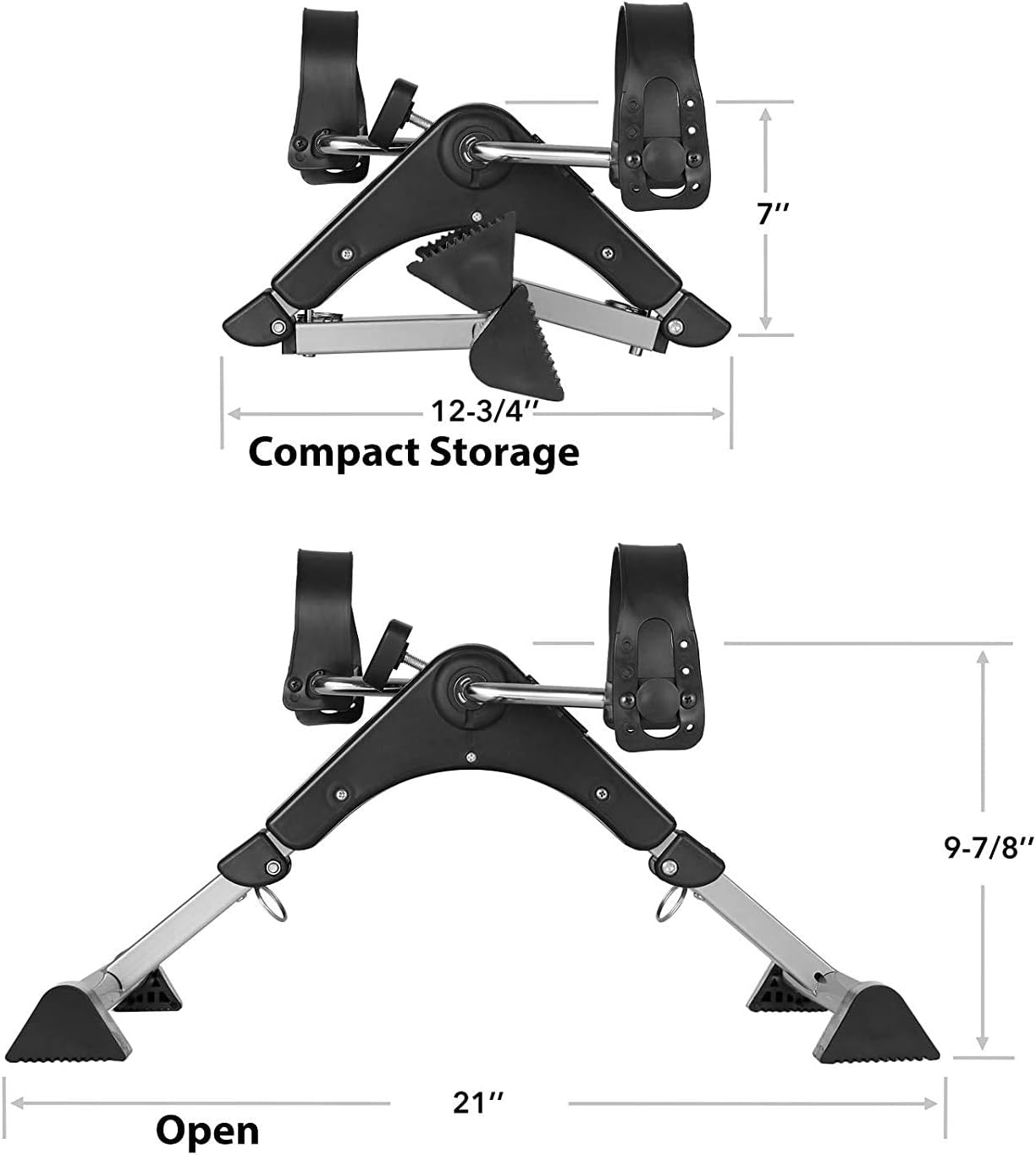 Foldable Arm & Leg Pedal Exerciser Bike