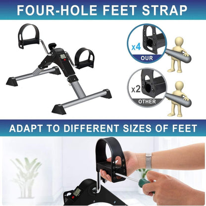 Foldable Arm & Leg Pedal Exerciser Bike