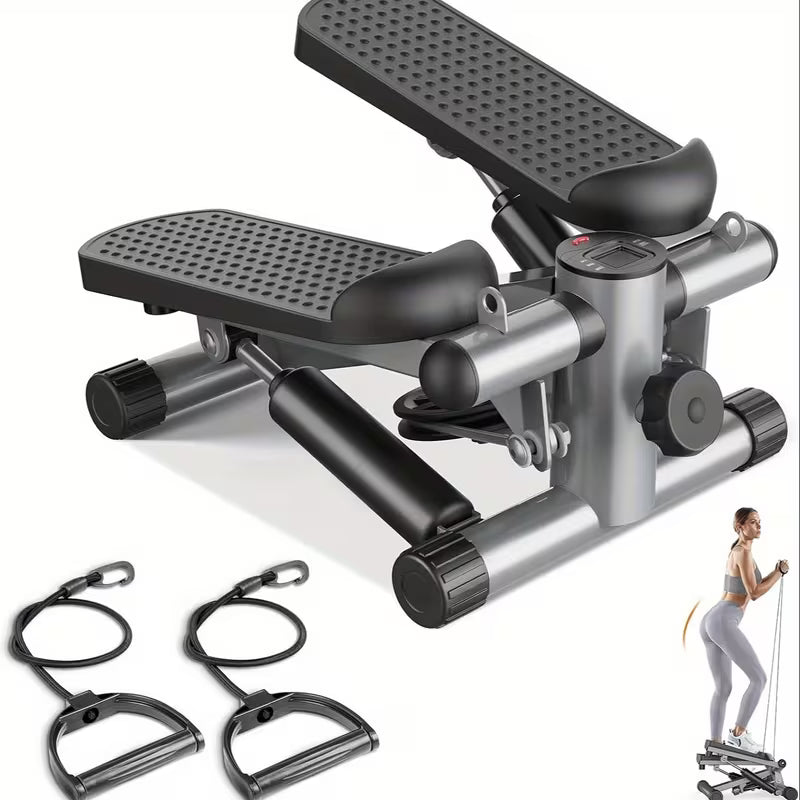 Stair Stepper with Resistance Bands – Twist Motion, Full Body Workout