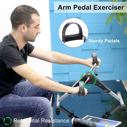Foldable Arm & Leg Pedal Exerciser Bike