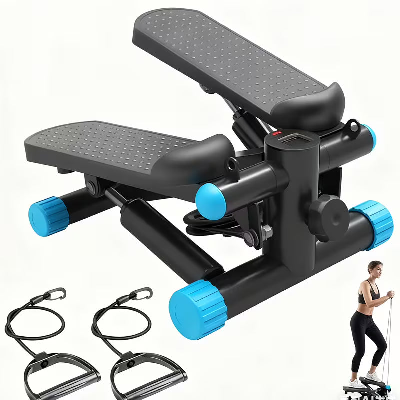 Stair Stepper with Resistance Bands – Twist Motion, Full Body Workout