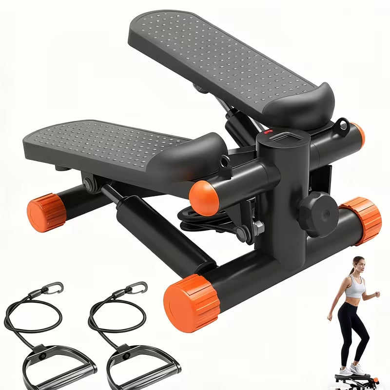 Stair Stepper with Resistance Bands – Twist Motion, Full Body Workout