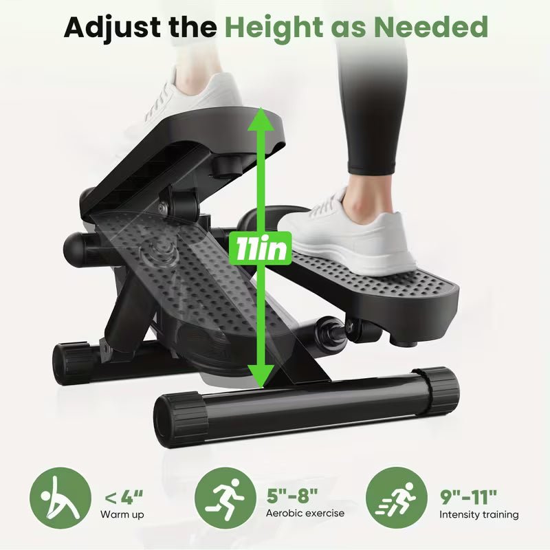 Stair Stepper with Resistance Bands – Twist Motion, Full Body Workout